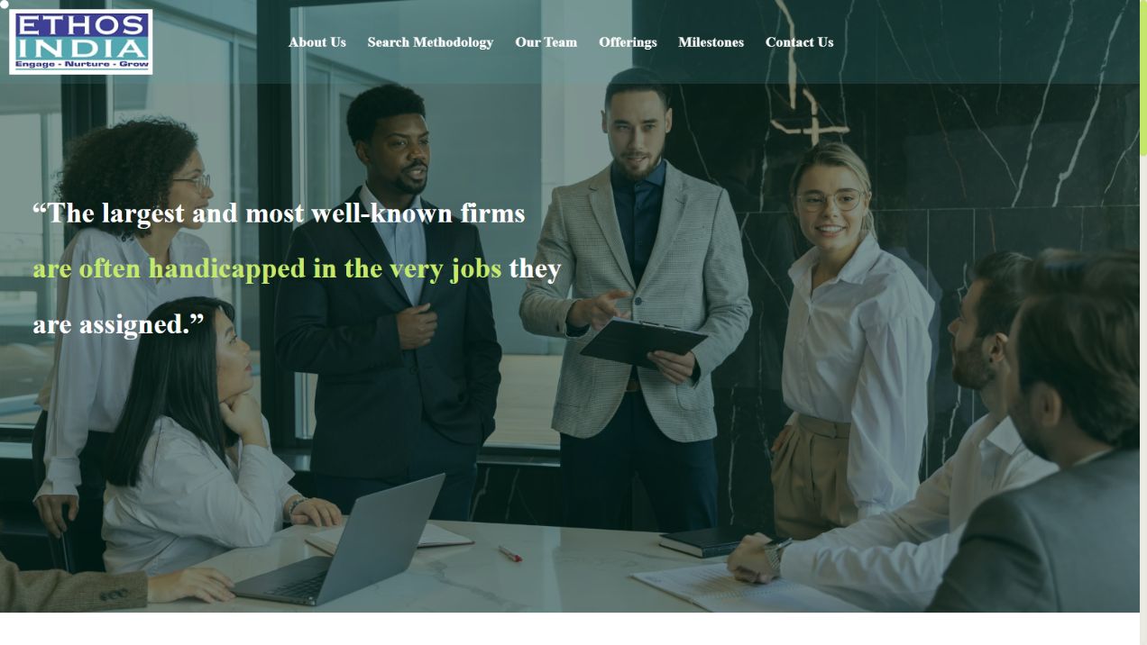Ethos India website